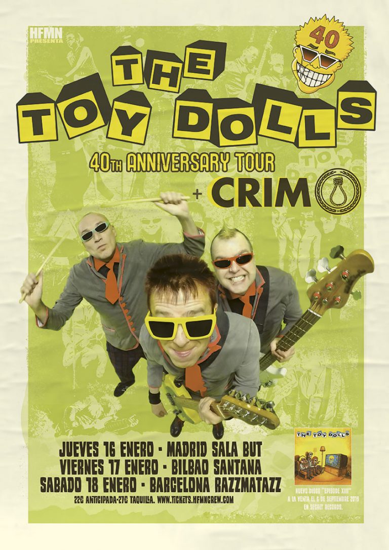 The Toy Dolls en directo, 40 años de punk y actitud. Rock Culture