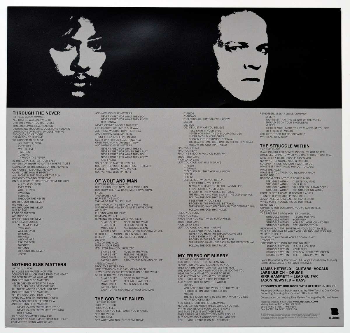 30 años del Black Album de METALLICA Rock Culture