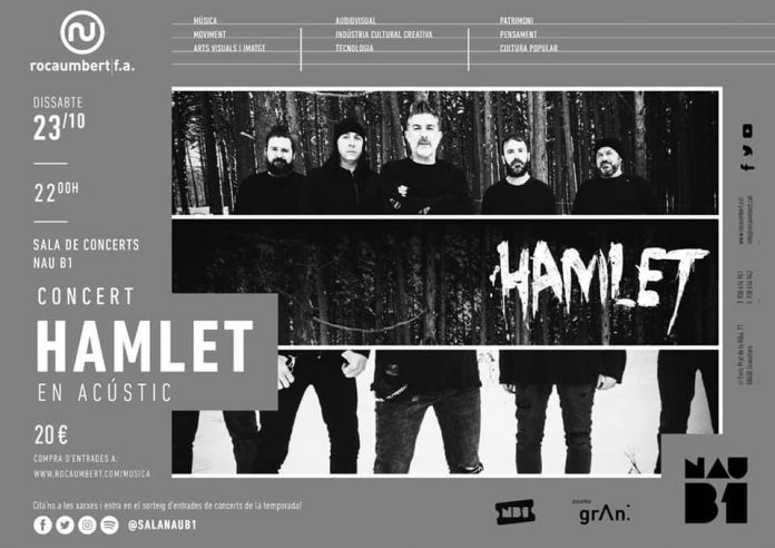 Concierto Hamlet en Acústico en Sala Nau B1 Granollers, Barcelona.