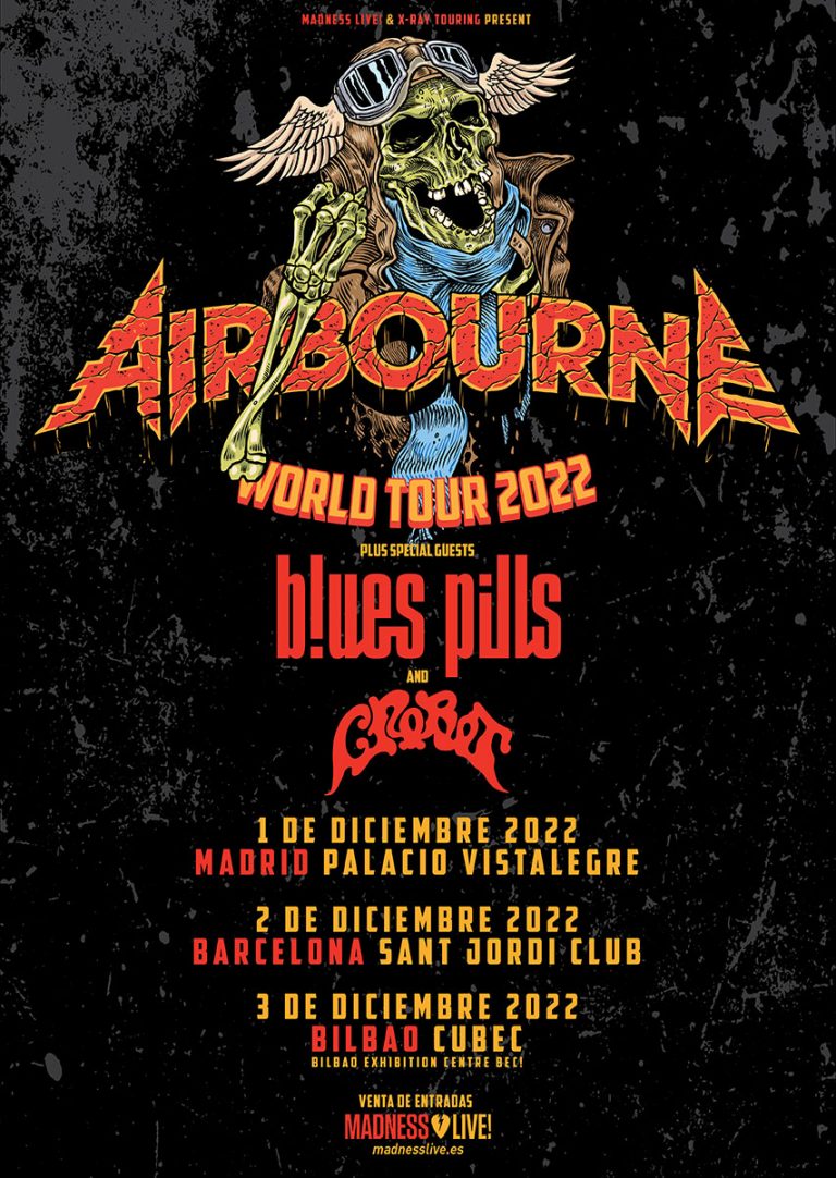 airbourne band tour 2022