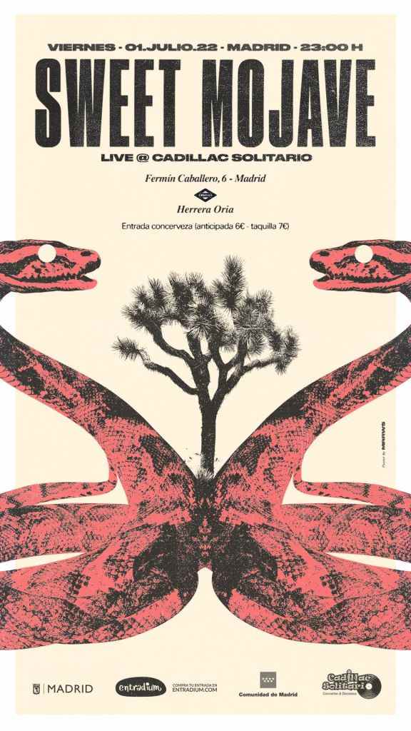Cartel Sweet Mojave Madrid