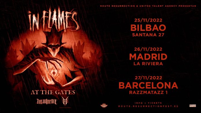 IN FLAMES GIRA AT THE GATES ESPAÑA 2022 IN FLAMES GIRA AT THE GATES ESPAÑA 2022