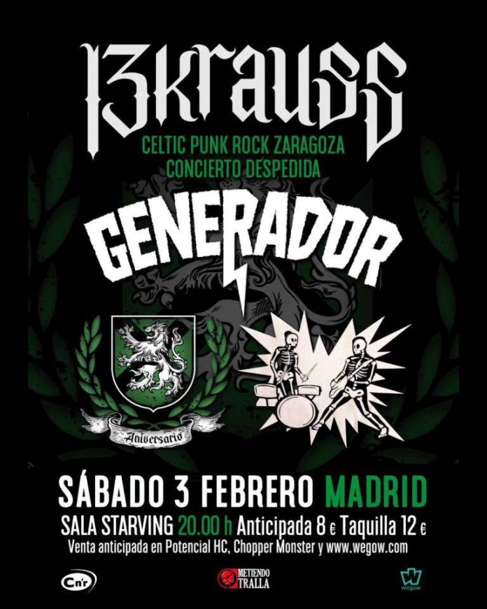 13 krauss y Generador Sala Starving Madrid