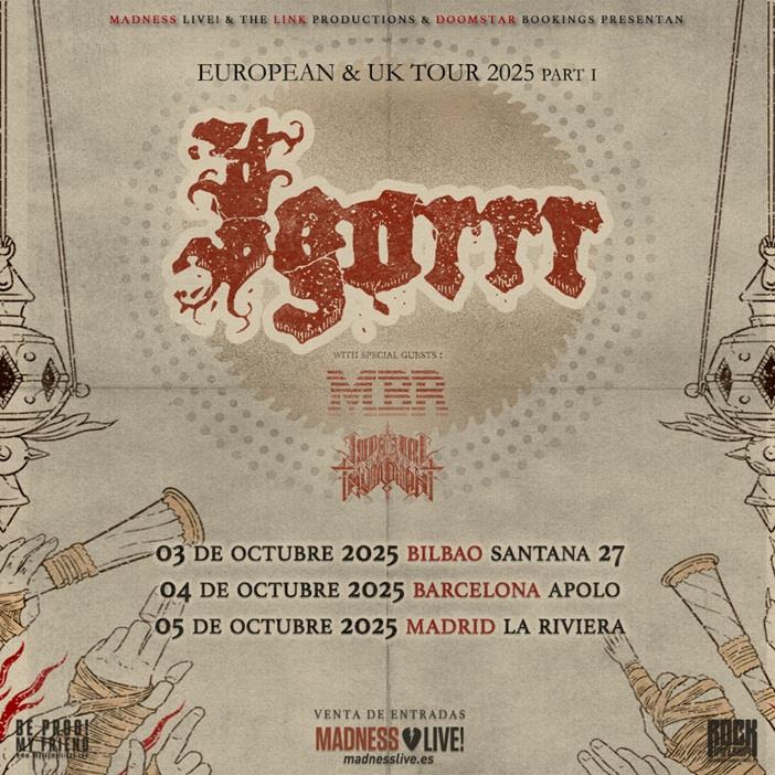 Igorrr Imperial Triumphant Master Boot Record Fechas España octubre 2025