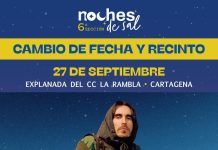 Carlos Ares reprograma su concierto en Cartagena para el 27 de septiembre